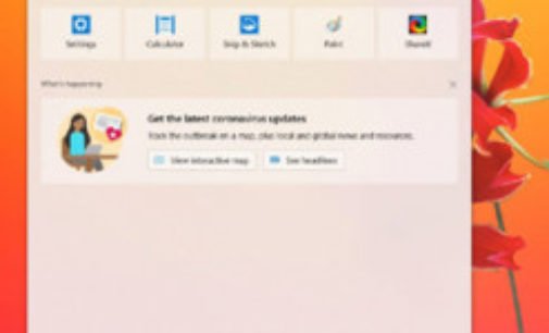 Microsoft добавила информацию о пандемии в поиск Windows