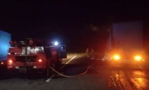 На Днепропетровщине загорелся грузовик с углем