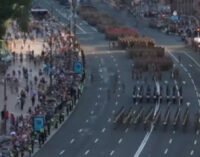 Військовий парад до Дня Незалежності 2021. Відео репетиції з дрона
