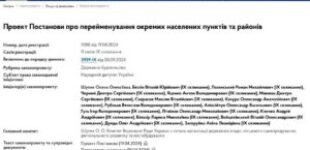 Питання перейменування Павлограда і Синельникового розглядатимуть окремо